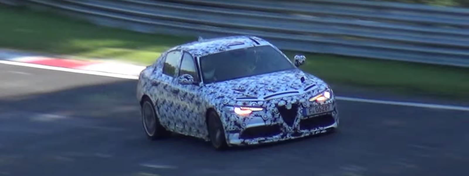 Alfa Romeo Giulia QV Spy Video Snapshot