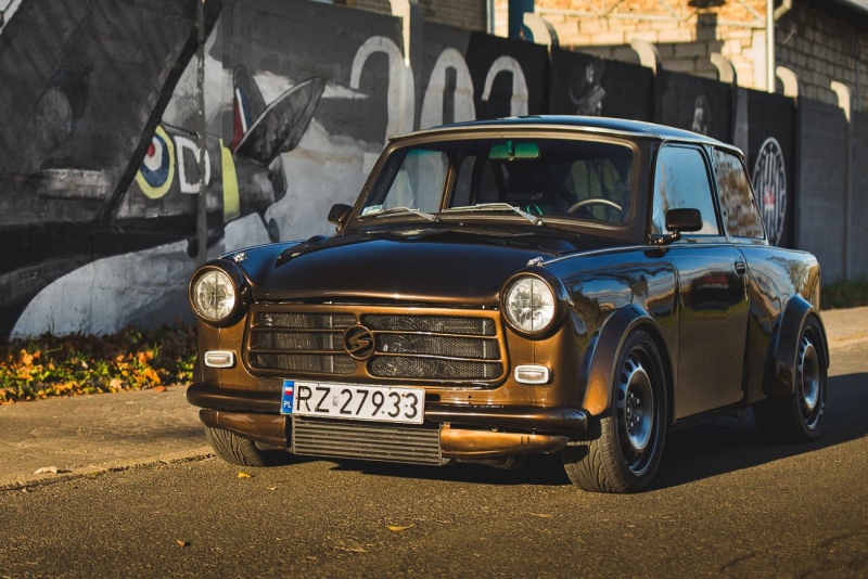 Tuning Trabant 601 of East Germany Editorial Photo - Image of