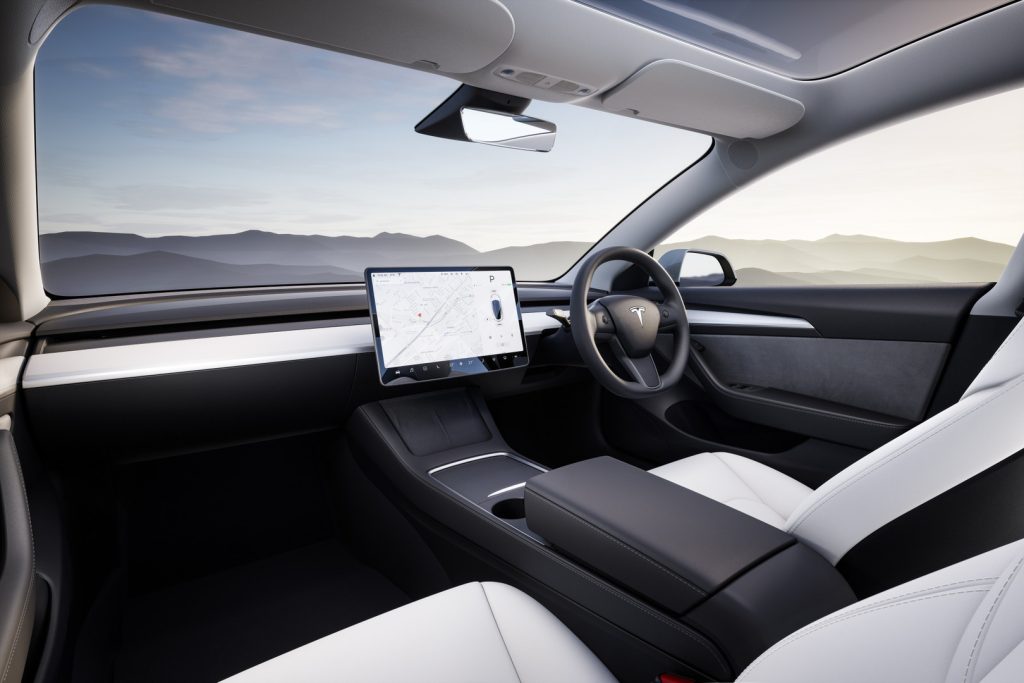 2022 Tesla Model 3 Interior Design