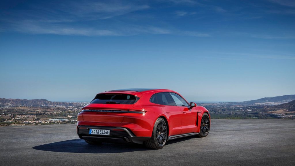 Porsche Taycan GTS Sport Turismo Back View