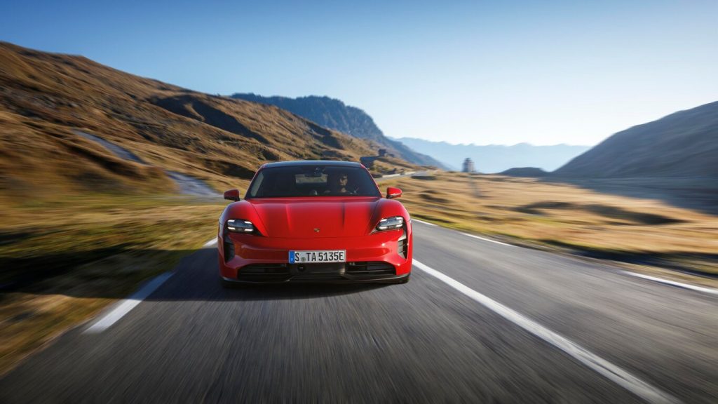 Porsche Taycan GTS on The Road