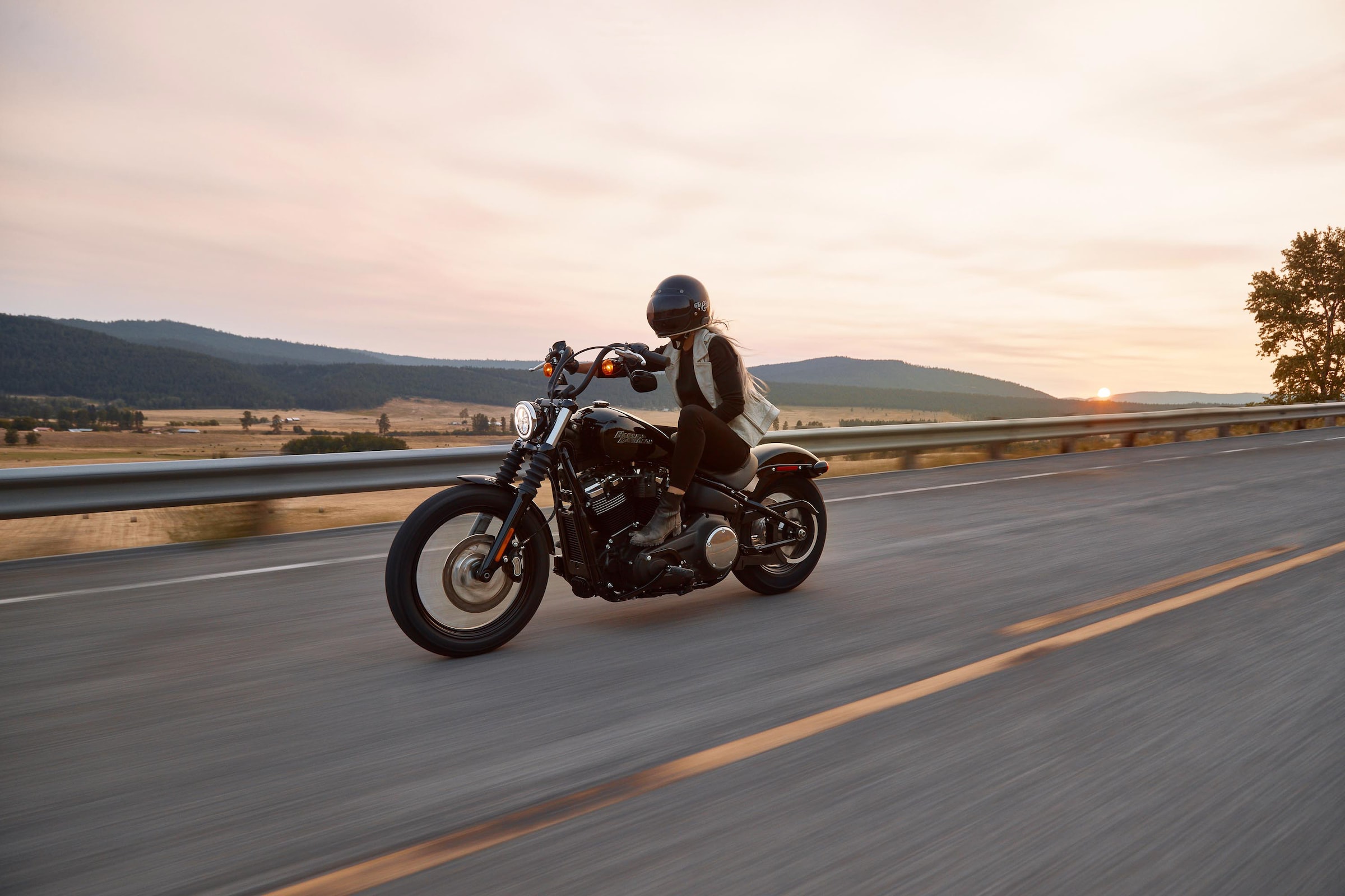 Girl Riding Motorcycle