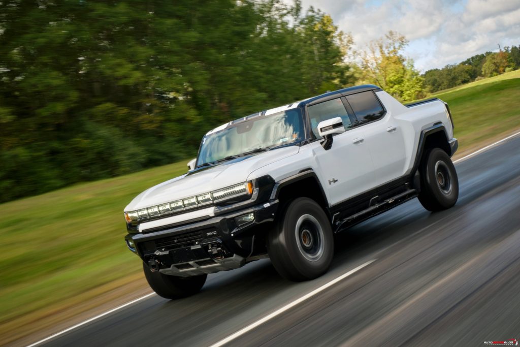 GMC HUMMER EV engineering drive at the General Motors Milford Pr