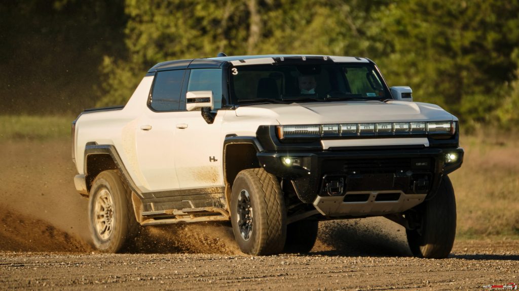 GMC HUMMER EV engineering drive at the General Motors Milford Pr