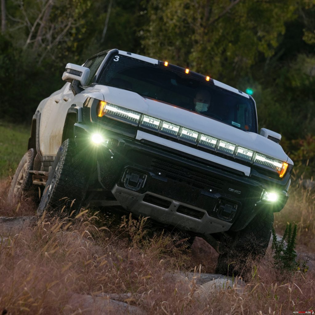 GMC HUMMER EV engineering drive at the General Motors Milford Pr