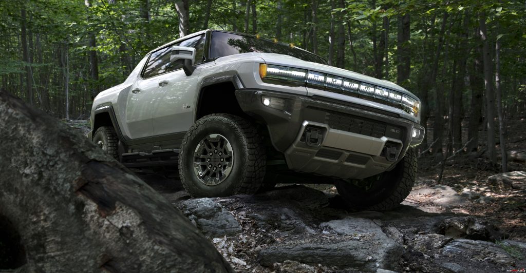 The 2022 GMC HUMMER EV is designed to be an off road beast, with