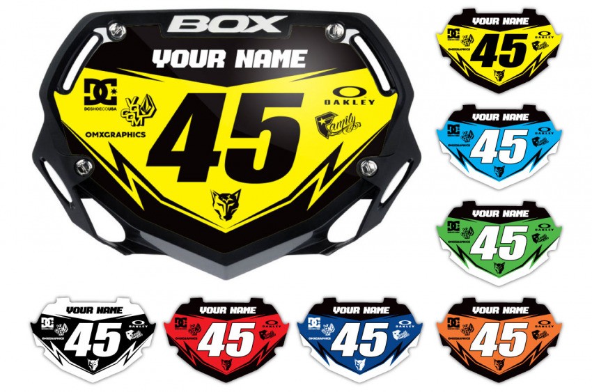 Custom Number Plate and Name BMX Dirt Bike