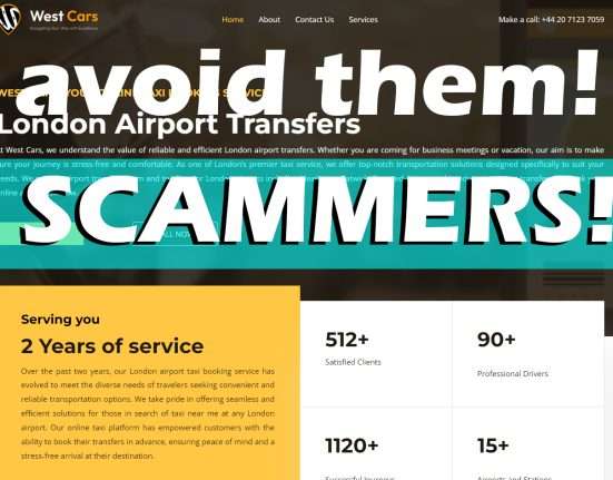 WestCarsLondon westcarslondon.com Scammers Avoid Them Review