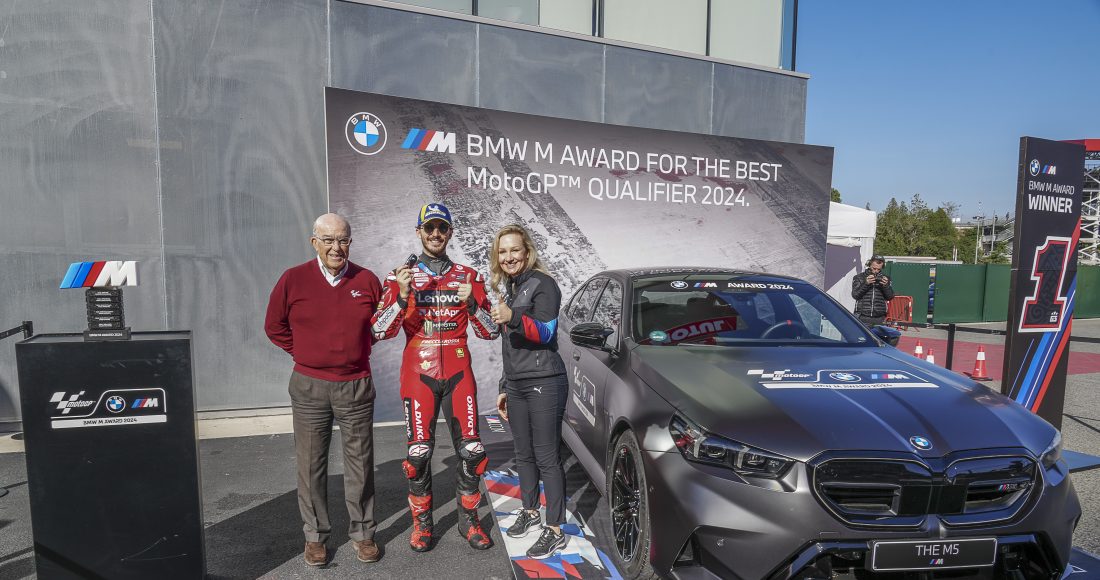 Francesco Pecco Bagnaia is The winner of the BMW M Award in MotoGP™ 2024
