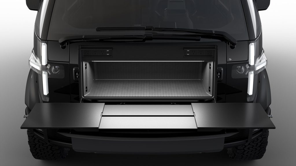 Canoo Pickup Electric Pickup Truck Front Storage