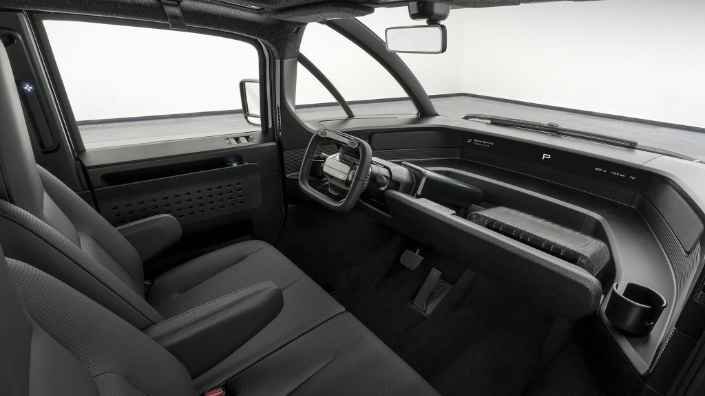 Canoo Pickup Electric Pickup Truck Interior