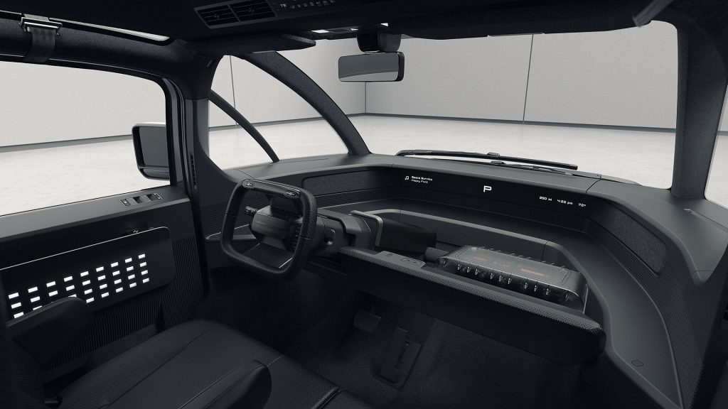 Canoo Pickup Electric Pickup Truck Interior 2