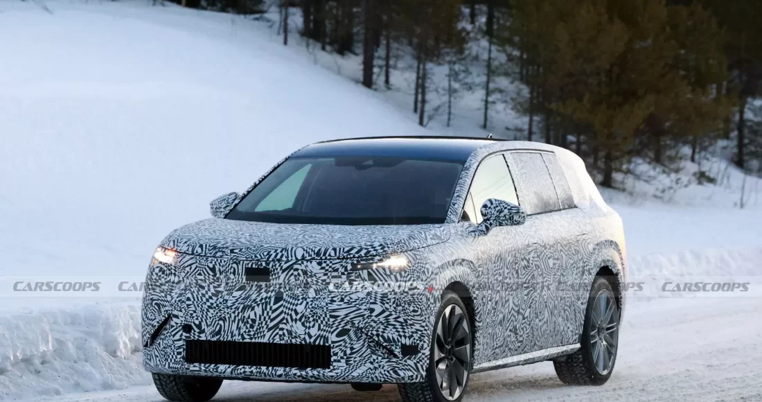 2026 Skoda Space 7 Seater Electric SUV Spied 1