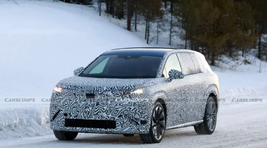 2026 Skoda Space 7 Seater Electric SUV Spied 1