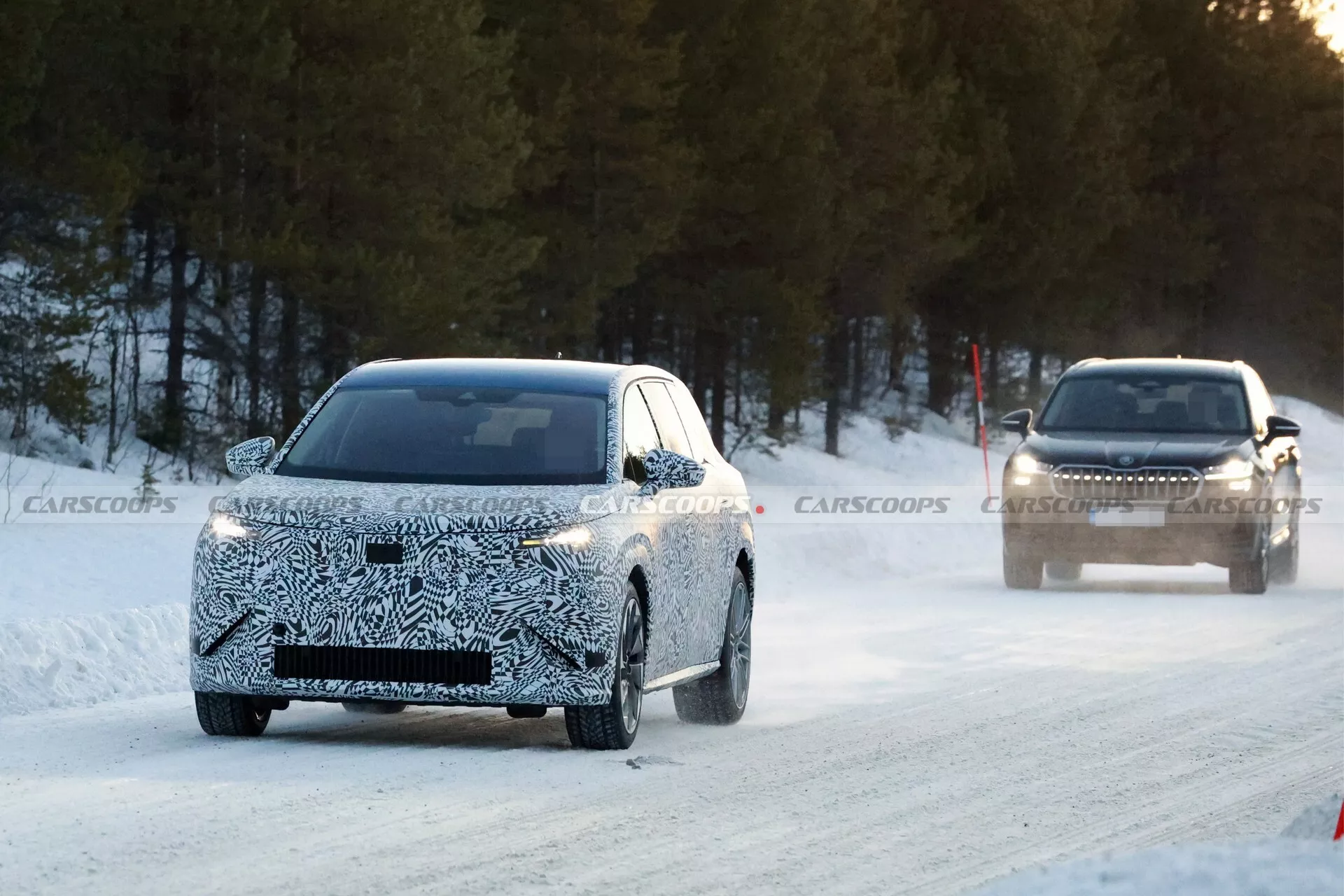 2026 Skoda Space 7 Seater Electric SUV Spied