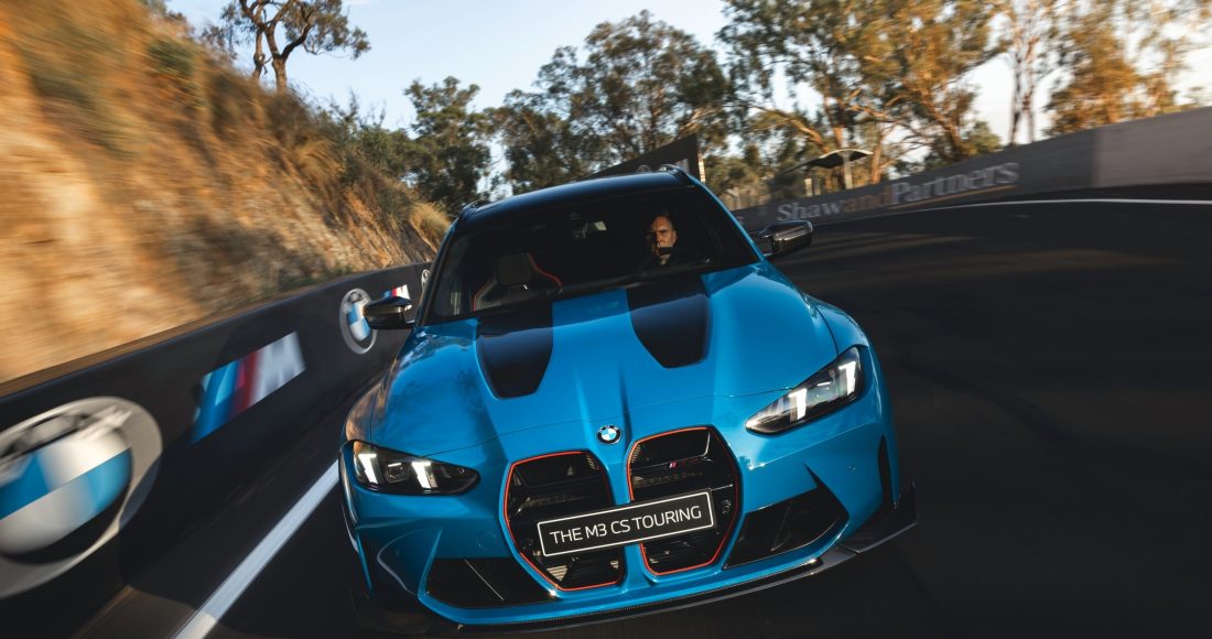 G81 BMW M3 CS Touring Front Look Aggressive