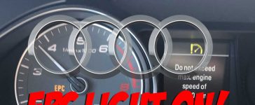 What Does EPC (Electronic Power Control) Light On Mean in Audi How to Fix