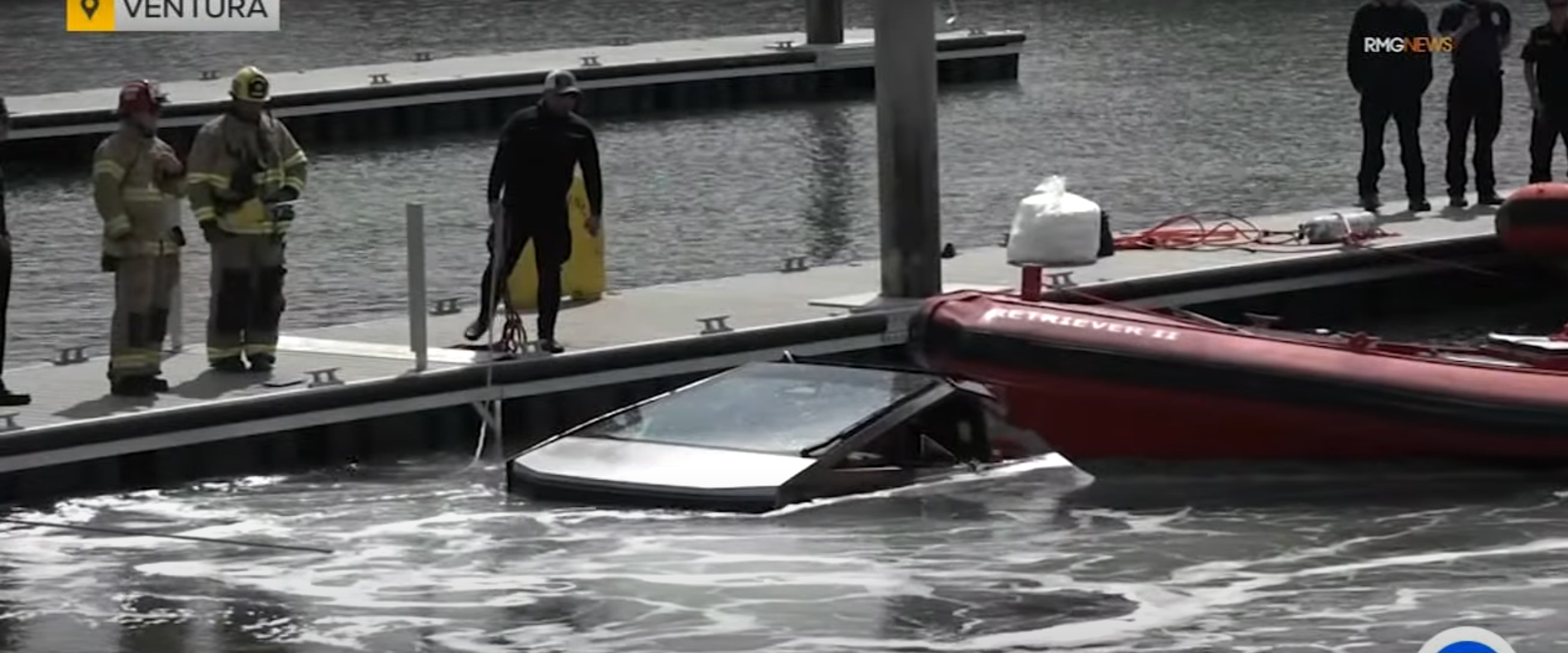 Tesla Cybertruck Underwater