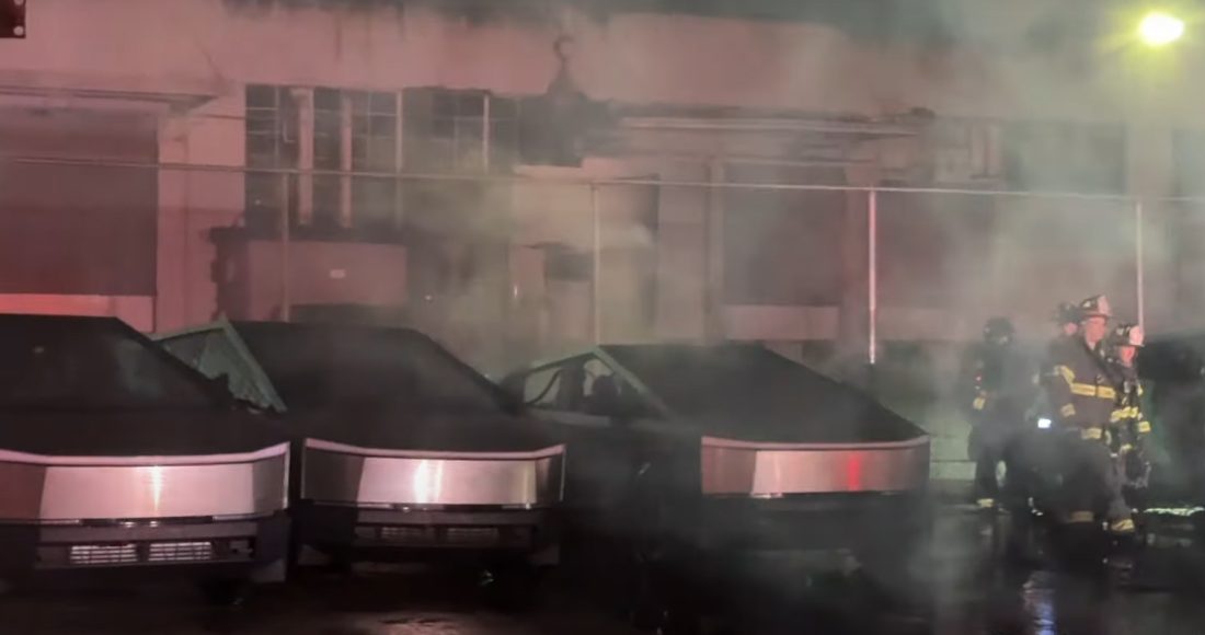 Tesla’s Storage Lot 4 Cybertrucks Torched in the Latest Incident