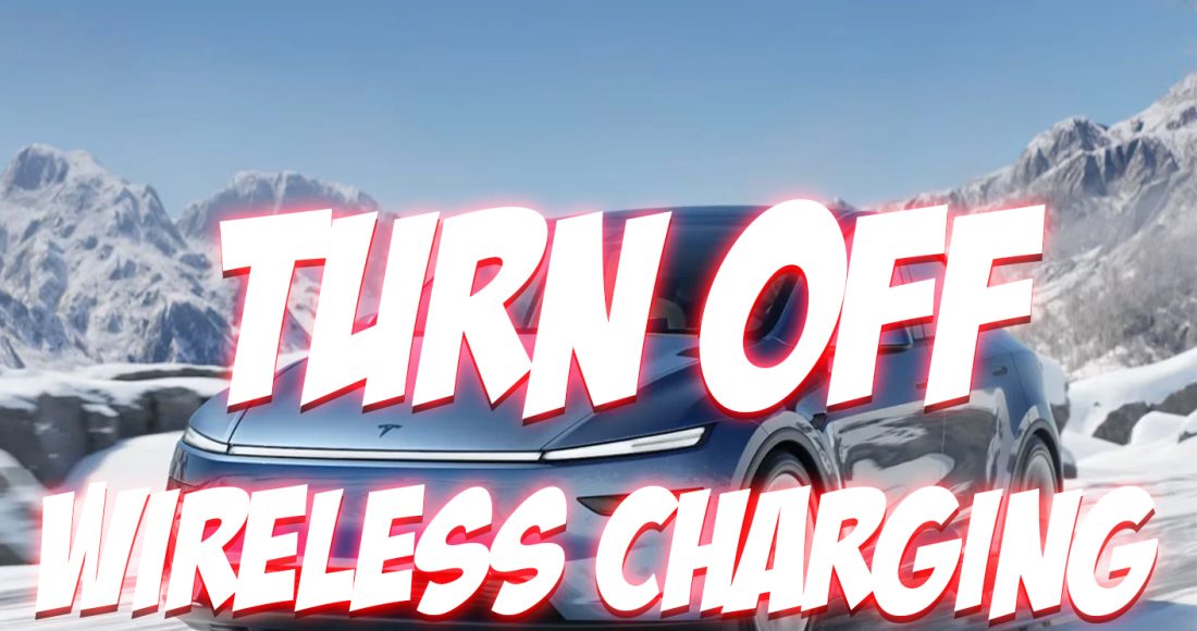 Turn Off Wireless Charging in Tesla Model Y