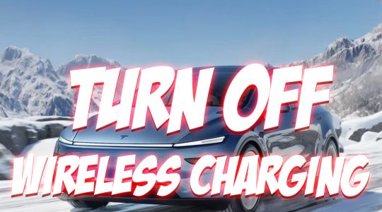 Turn Off Wireless Charging in Tesla Model Y