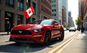 Ford Mustang Canada Flag