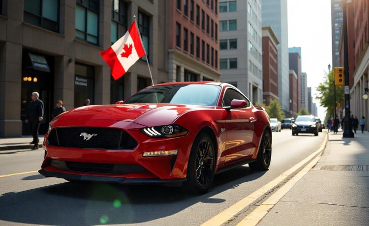 Ford Mustang Canada Flag