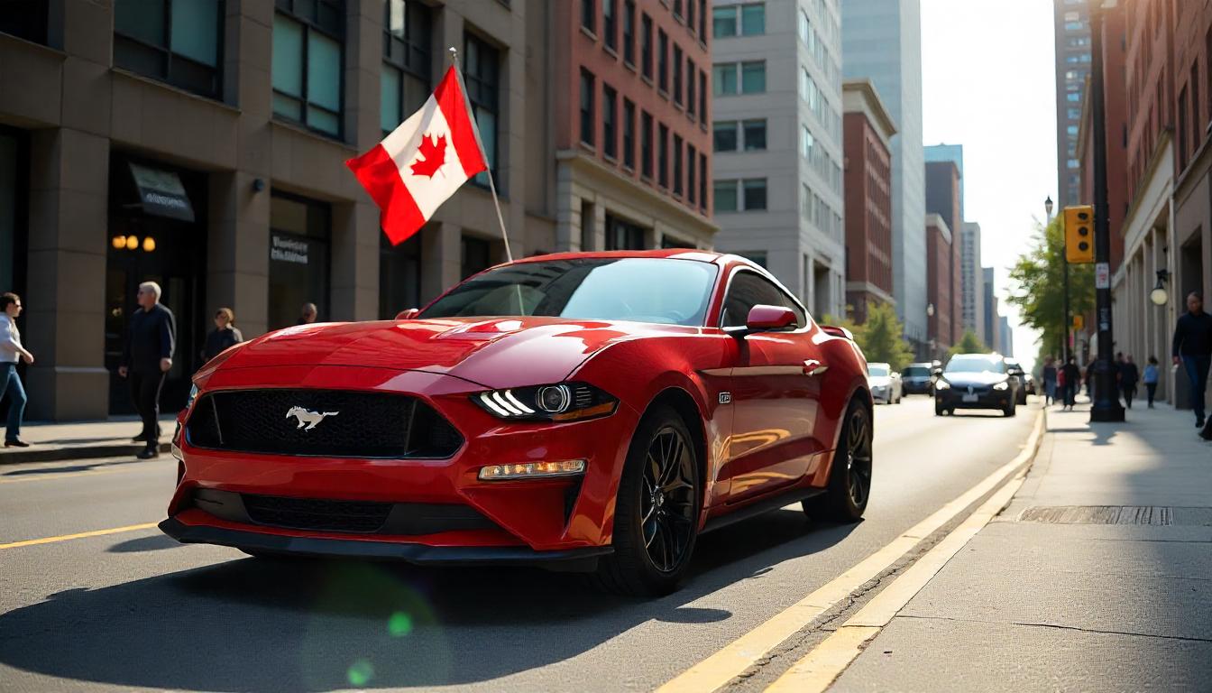 Ford Mustang Canada Flag
