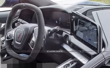 2026 Corvette Facelift Interior Spy Photos (2)
