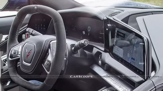 2026 Corvette Facelift Interior Spy Photos (2)