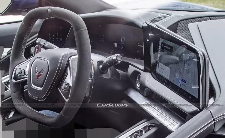 2026 Corvette Facelift Interior Spy Photos (2)