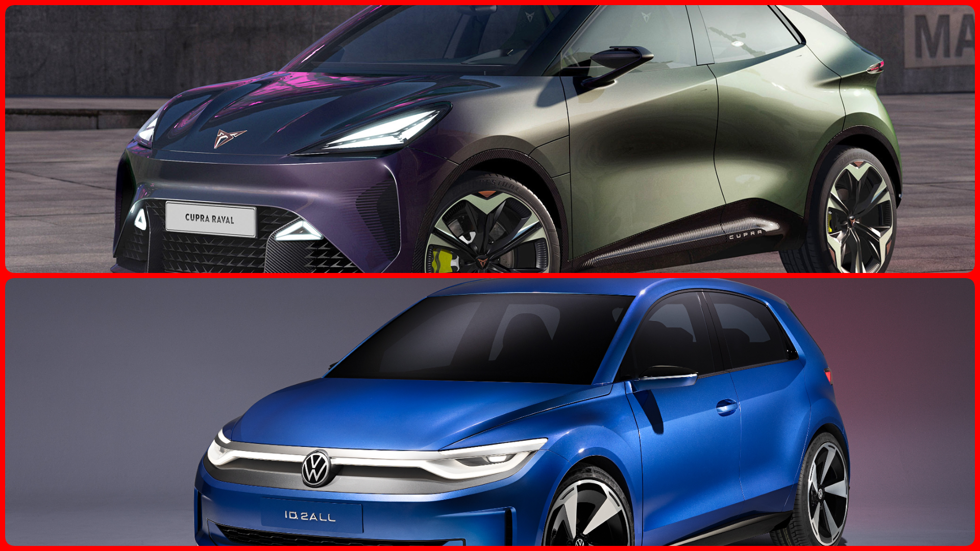 Cupra Raval and VW ID.2all