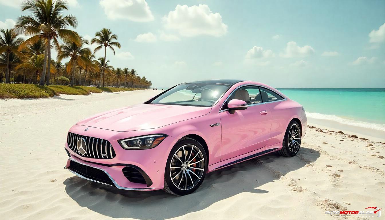 Pink Mercedes Benz S Class (1)