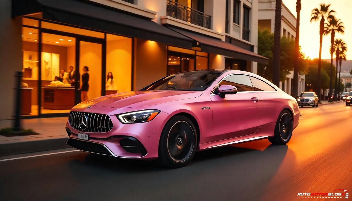 Pink Mercedes Benz S Class (2)