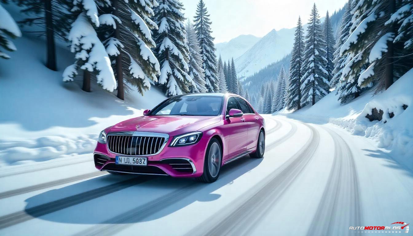 Pink Mercedes Benz S Class (3)