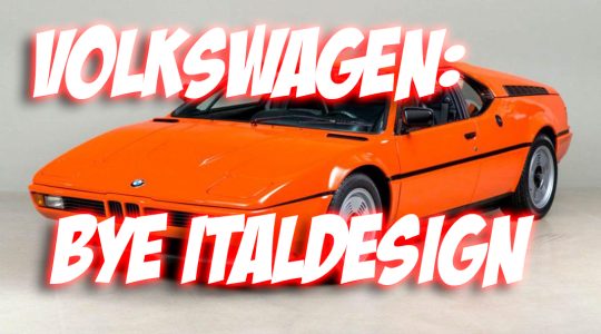 Volkswagen Group wants to cut costs by selling the Italdesign company BMW M1