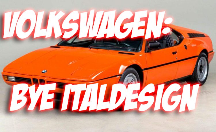 Volkswagen Group wants to cut costs by selling the Italdesign company BMW M1