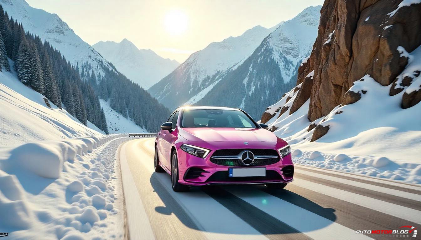 Pink Mercedes Benz A Class (2)