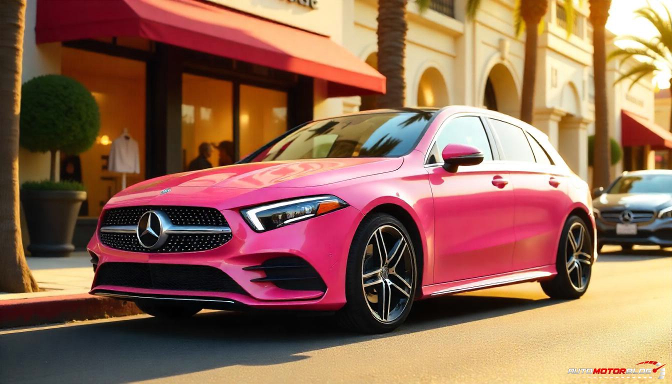 Pink Mercedes Benz A Class (3)