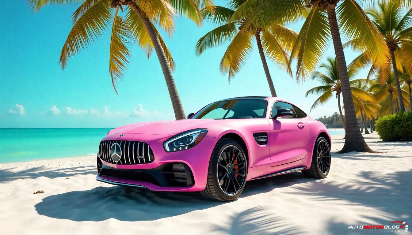 Pink Mercedes Benz AMG GT (2)