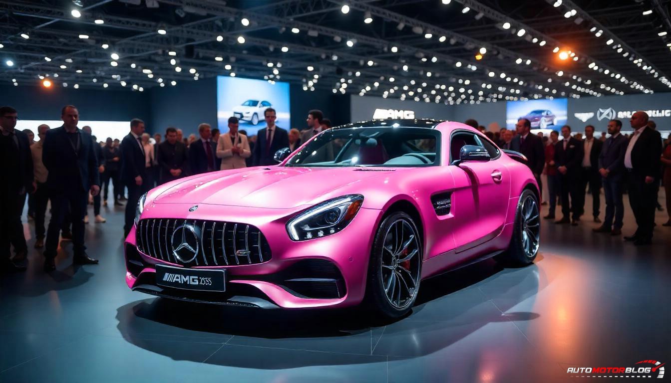 Pink Mercedes Benz AMG GT (3)