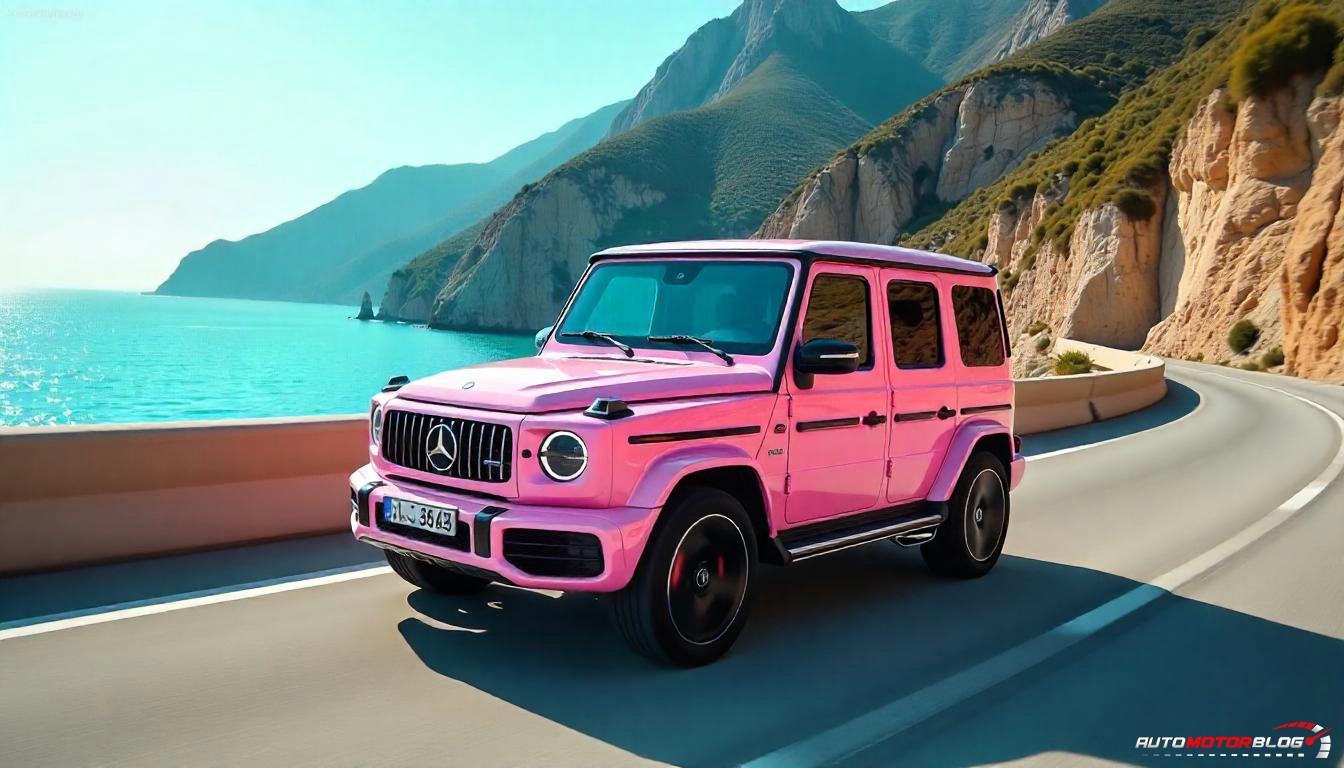 Pink Mercedes Benz G Class (1)