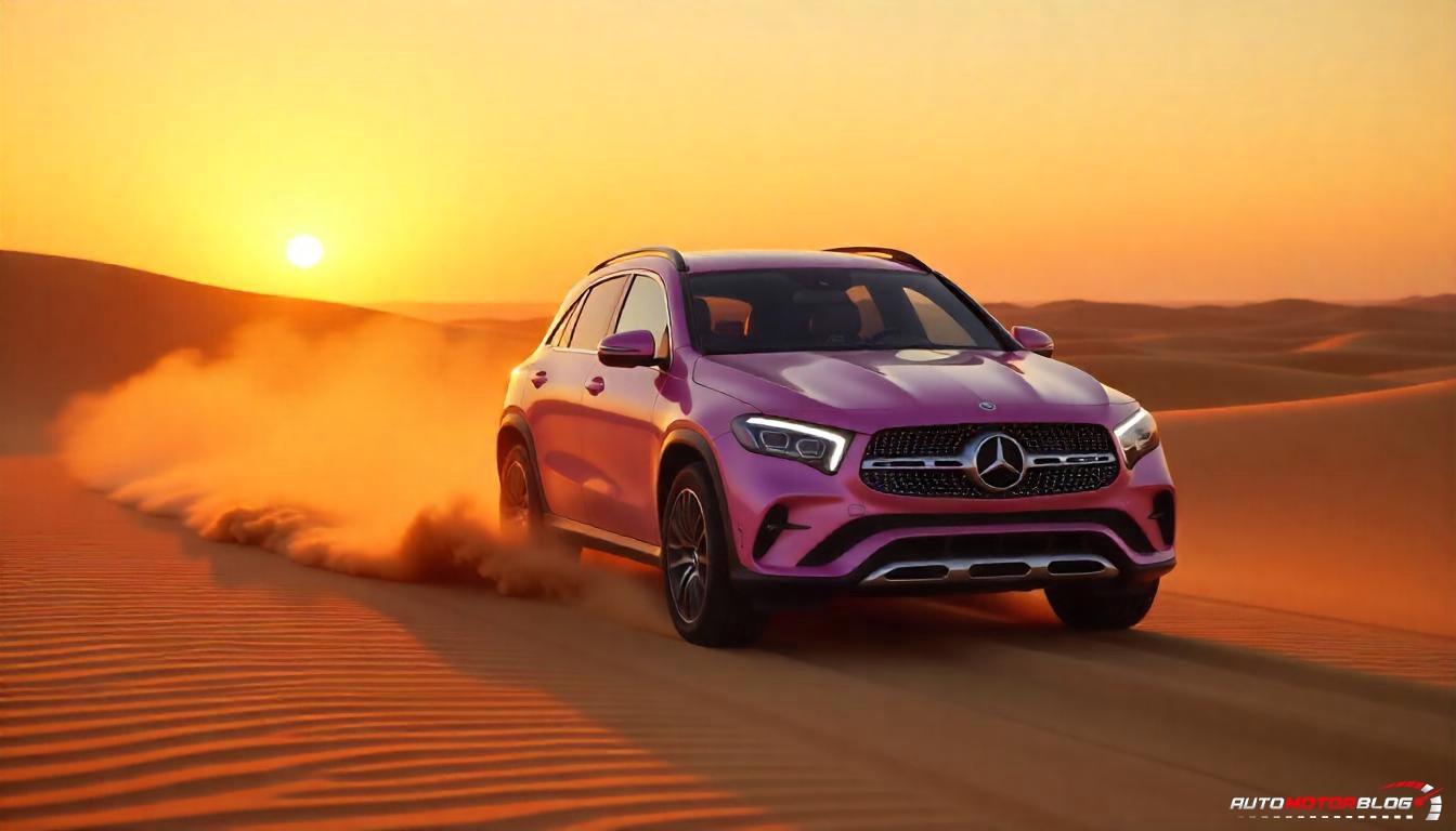 Pink Mercedes Benz GLA (2)