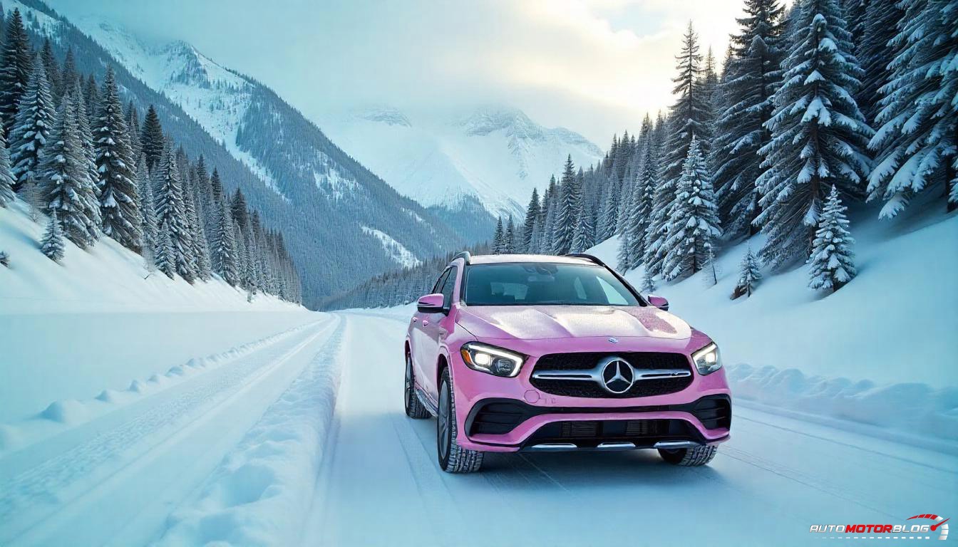 Pink Mercedes Benz GLA (3)