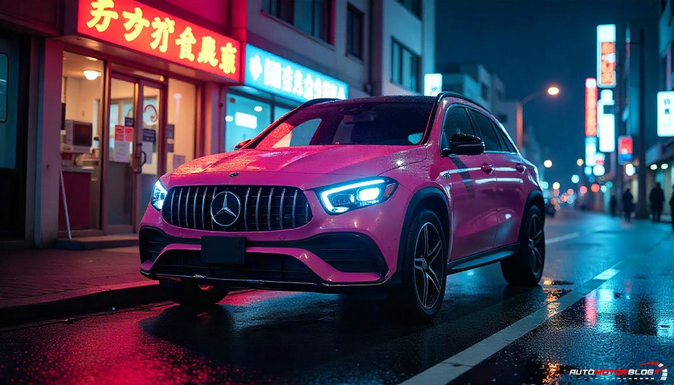 Pink Mercedes Benz GLA (4)
