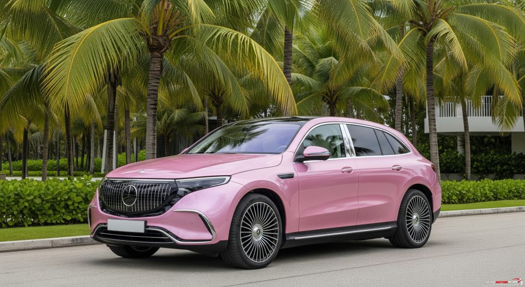 Pink Mercedes Benz Maybach EQS (2)