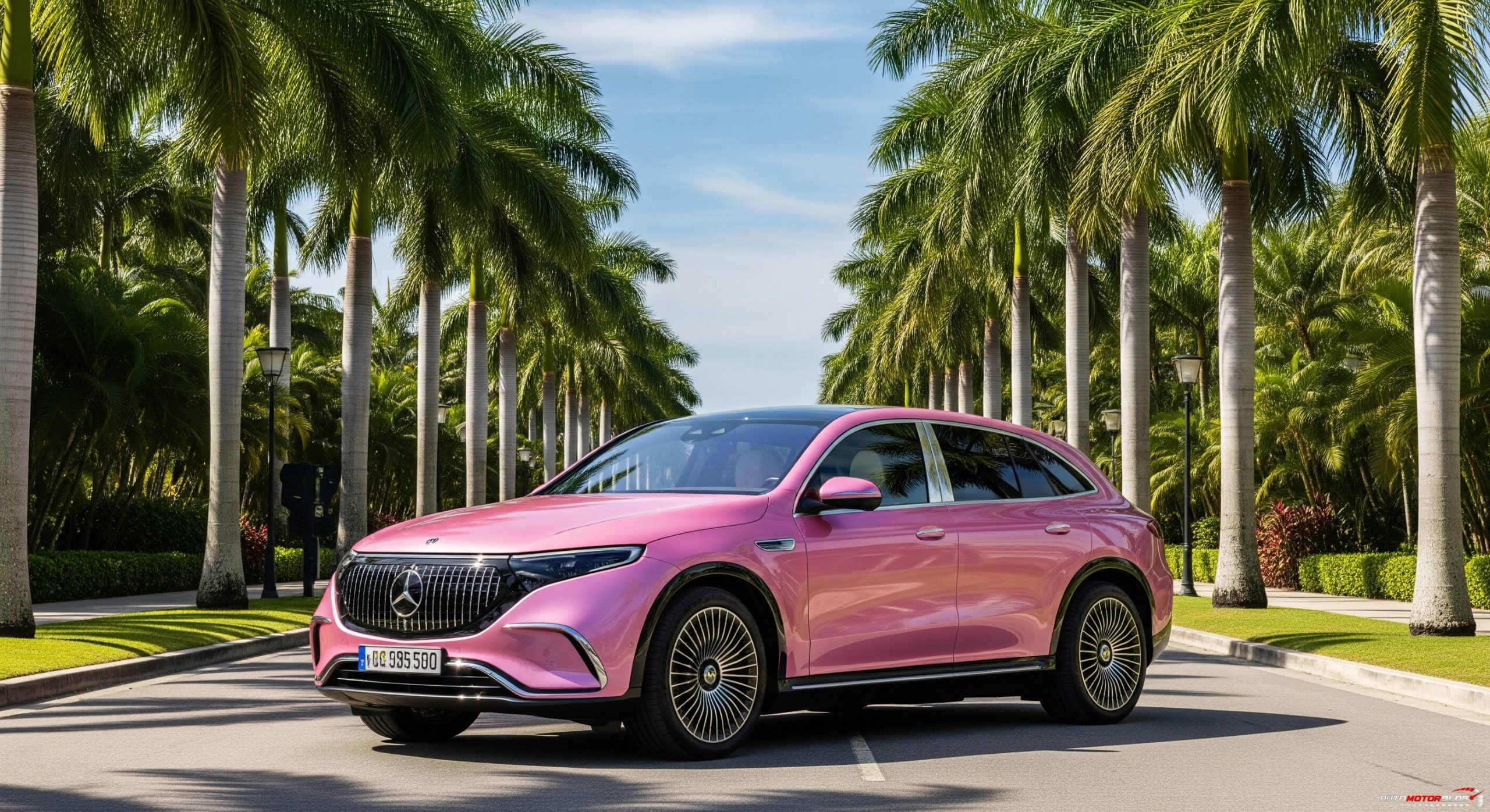 Pink Mercedes Benz Maybach EQS (3)