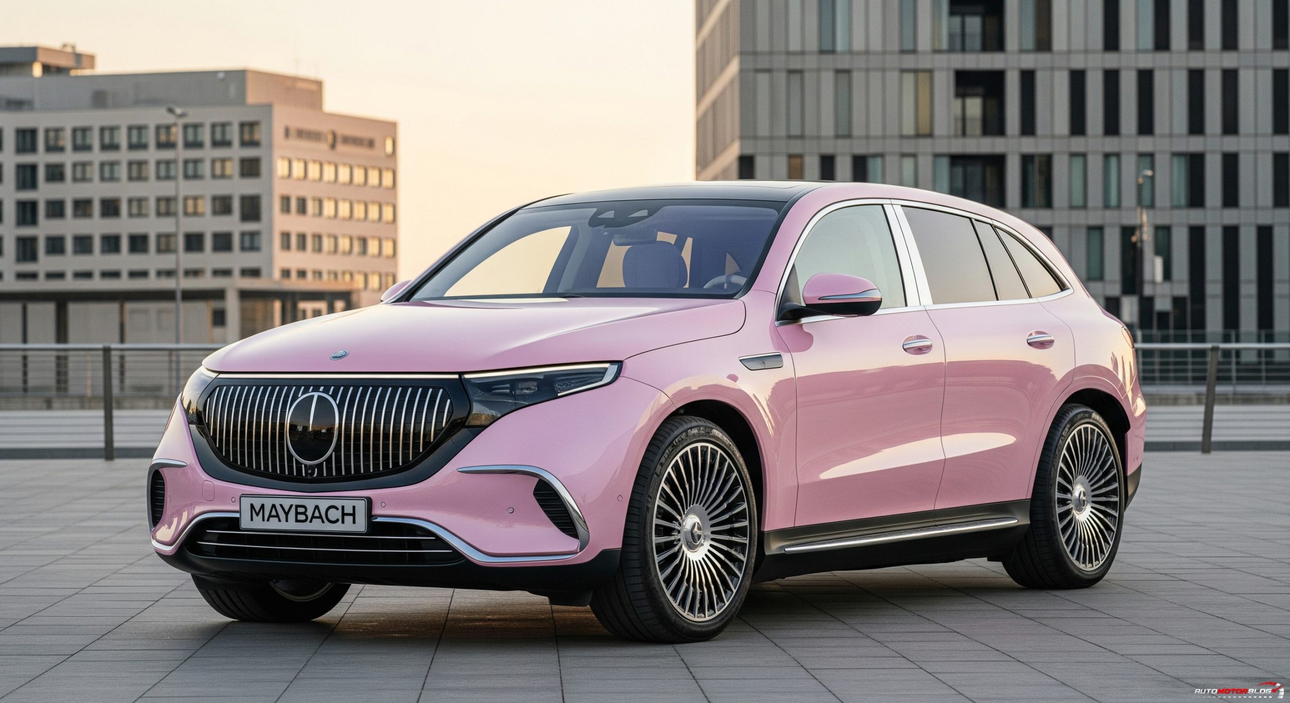 Pink Mercedes Benz Maybach EQS (4)