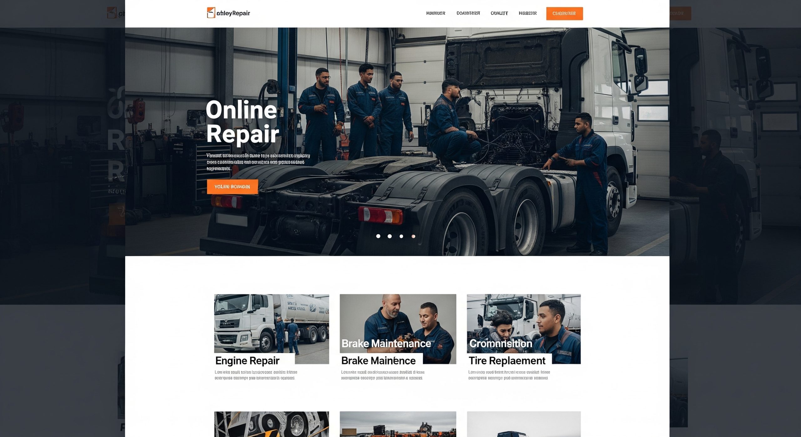 Truck Repair Business Online Create a Website for Your Business