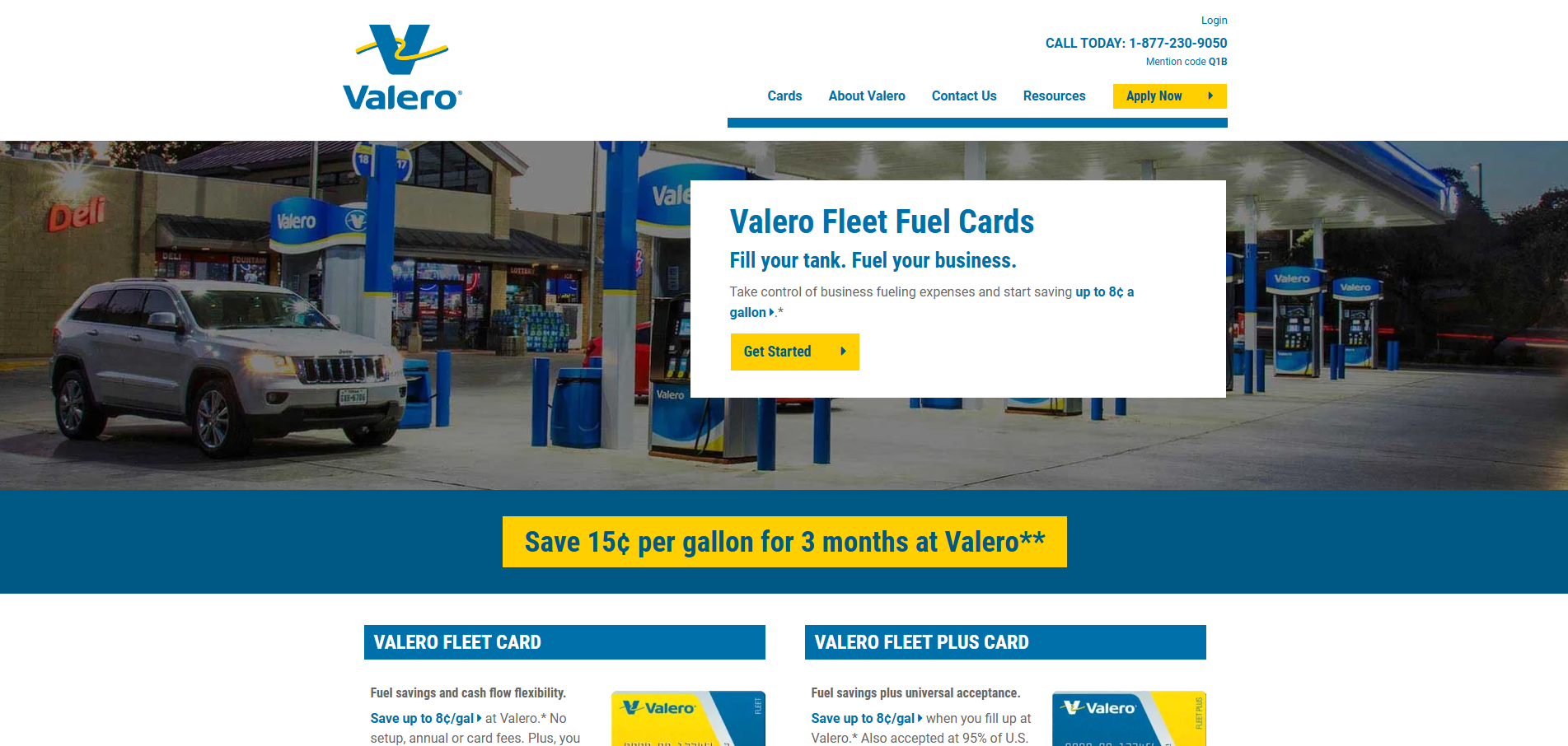 Valero Fleet Cards